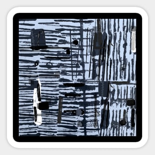 Abstract Black and White Strips, Mug, Mask, Tote Sticker